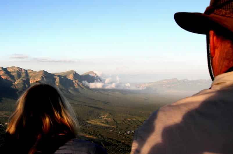 View of the Drakensberg from Kruger balloon